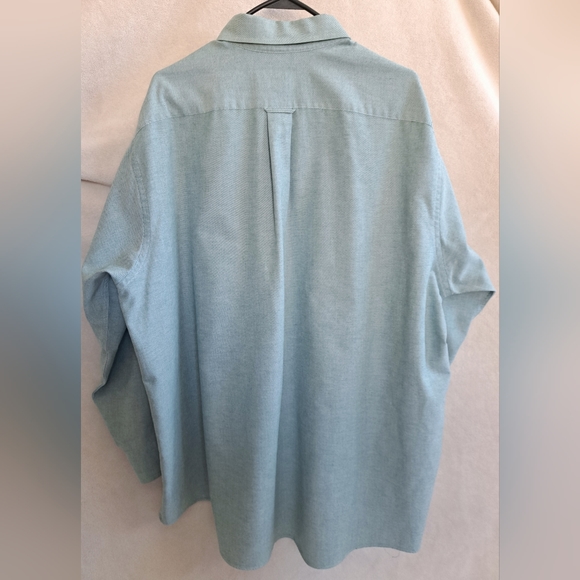 Men's Green Stafford Button Down Dress Shirt - Picture 7 of 8